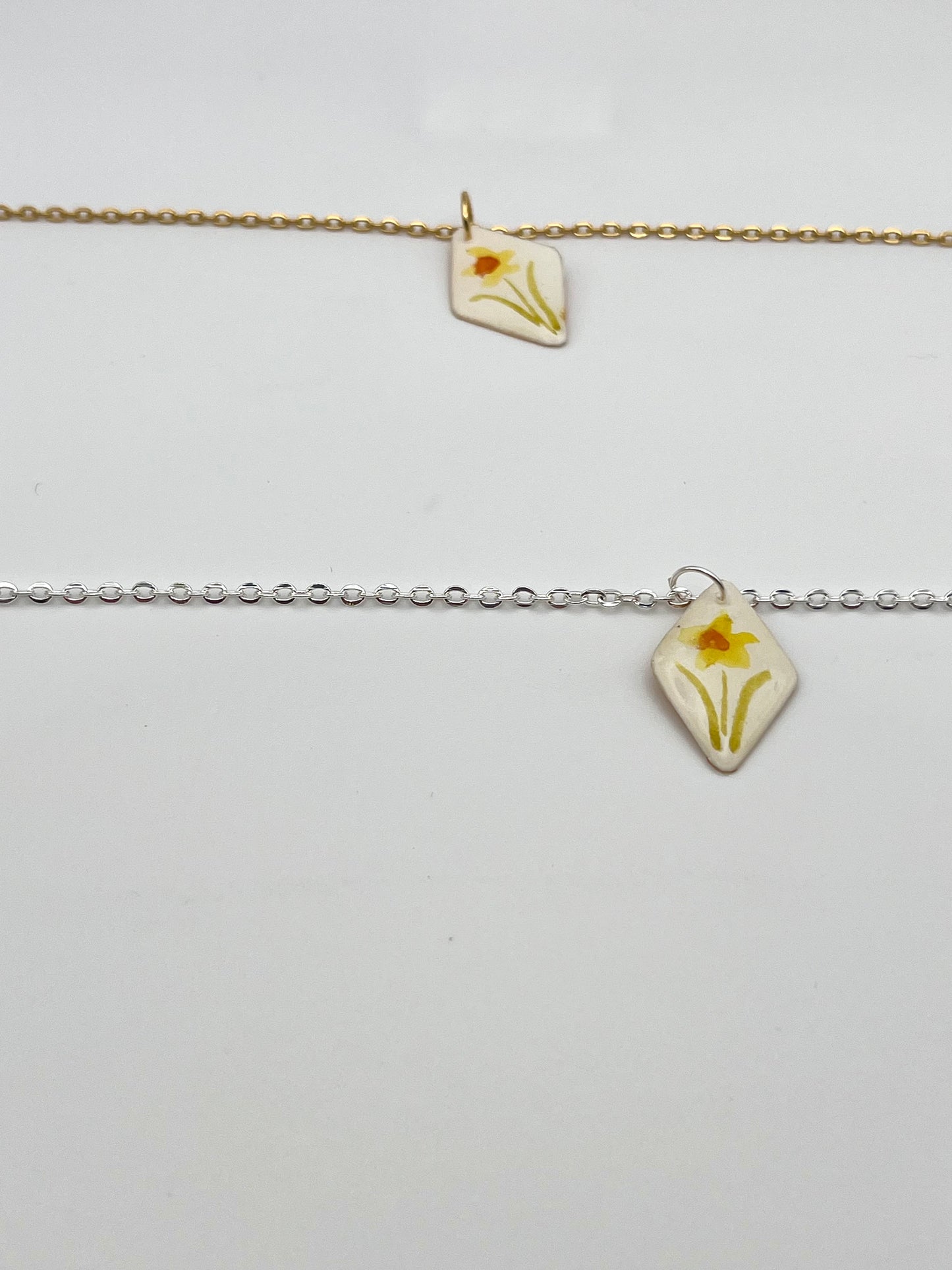 Daffodil ( March)| Necklace Charm