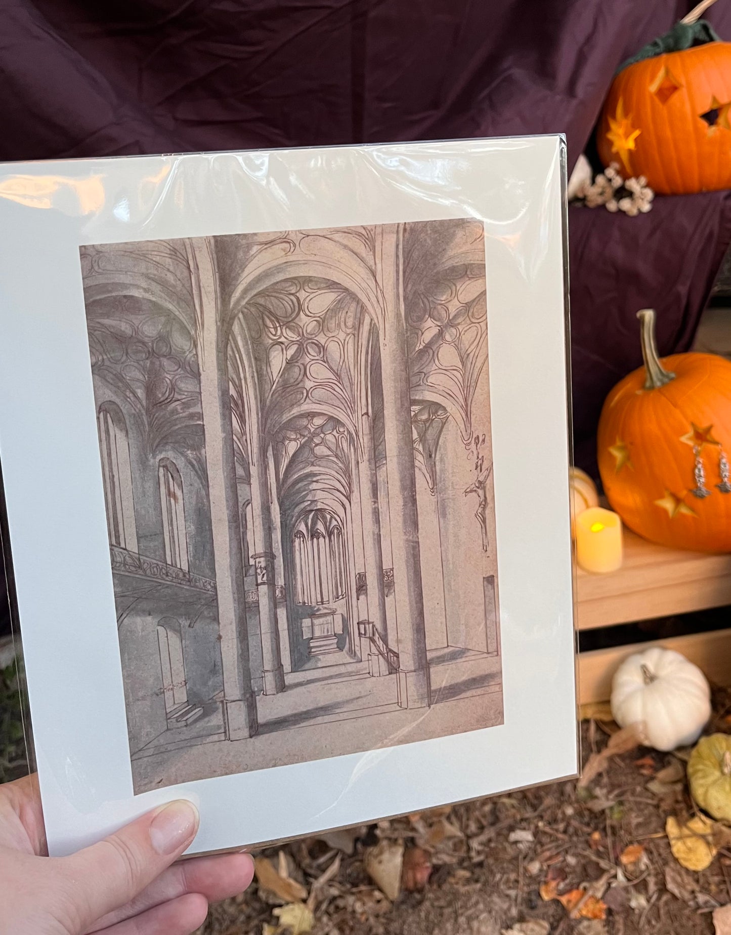 Vintage Print | Gothic Arch Sketch