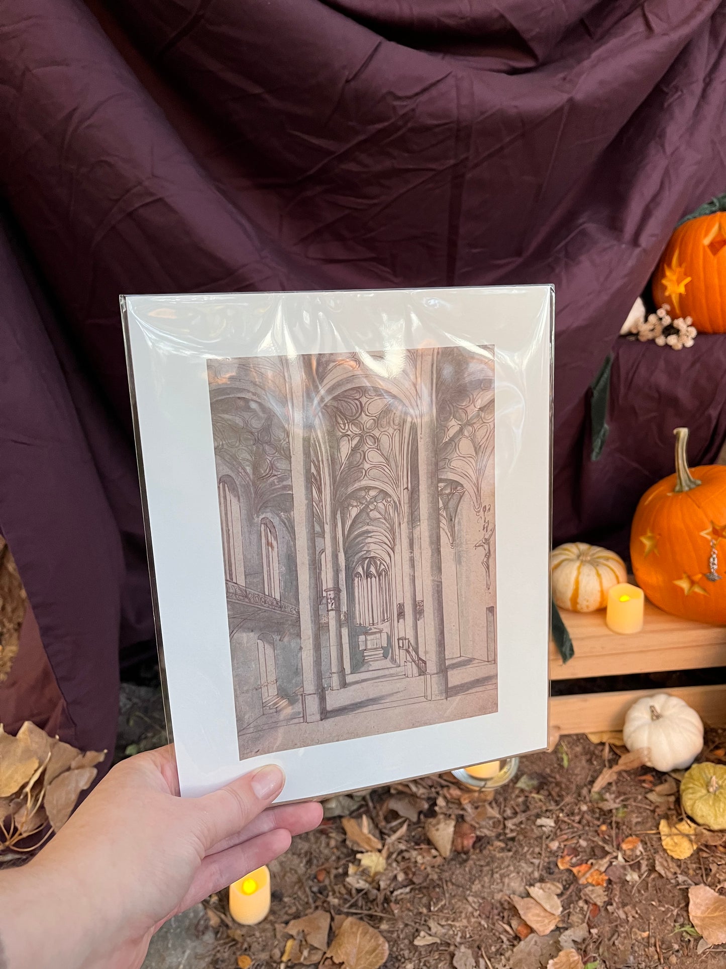 Vintage Print | Gothic Arch Sketch