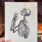 Vintage Print | Praying Skeleton