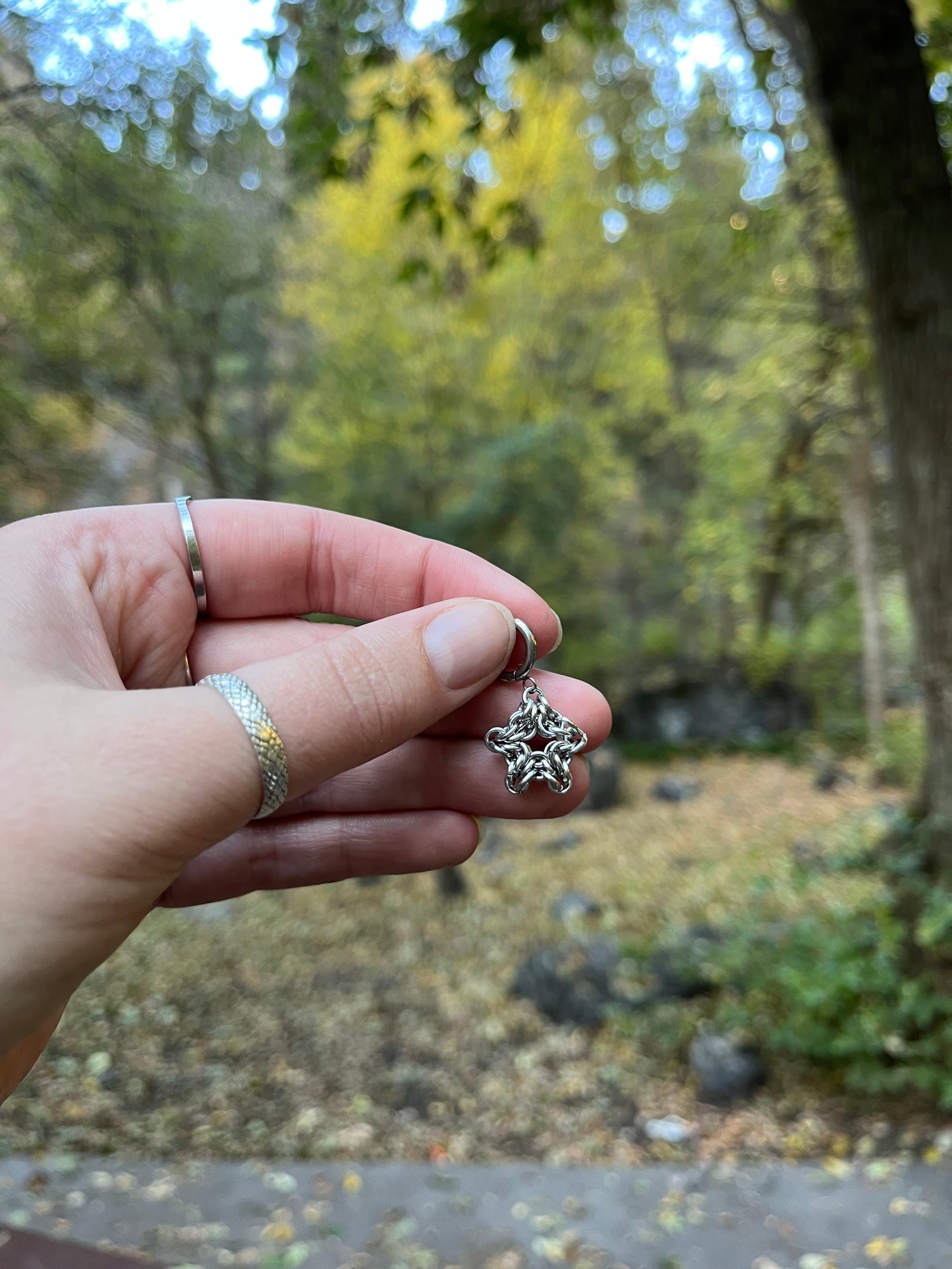 Chain Maille | Star Earring Charms