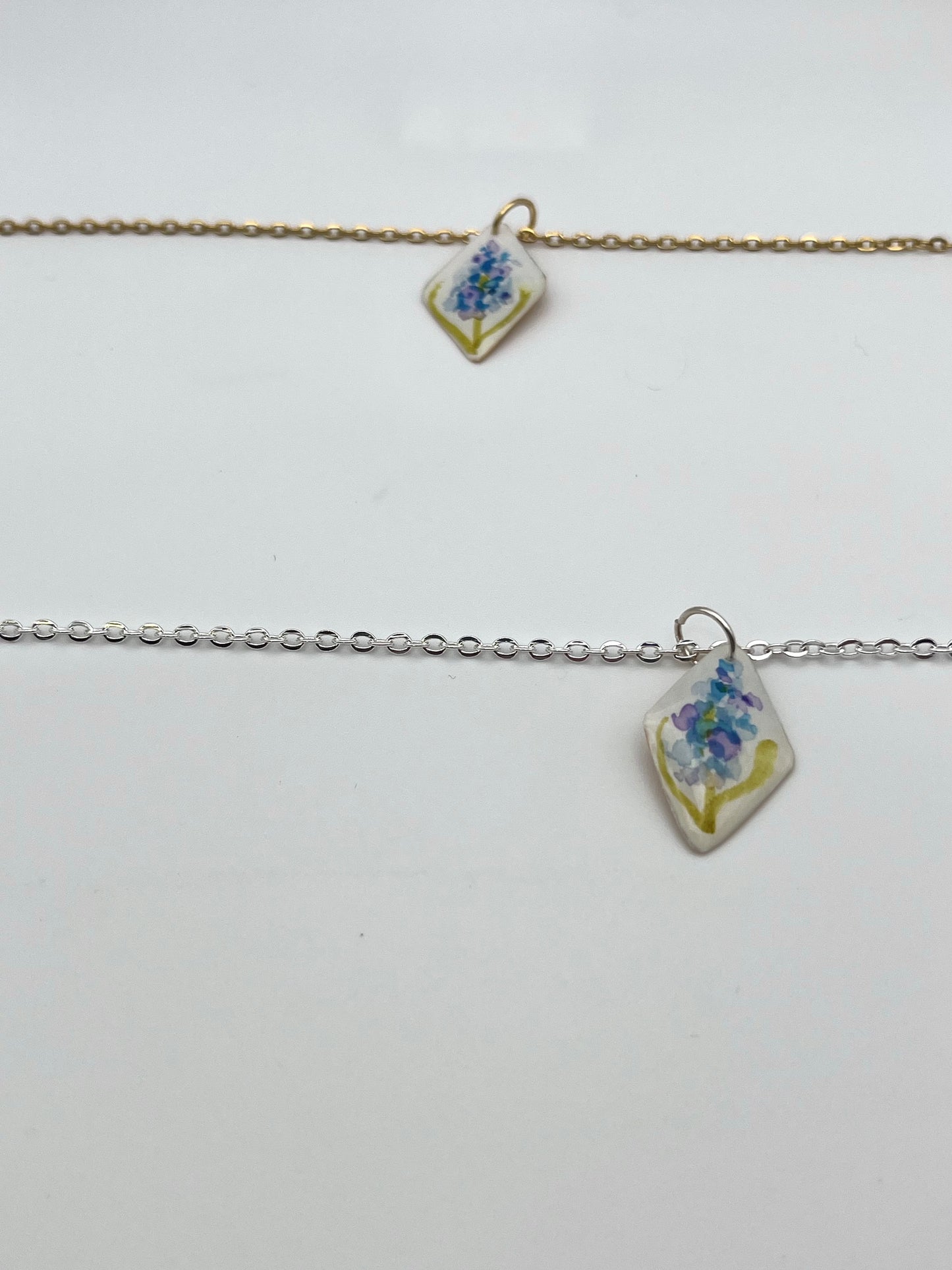 Blue Larkspur (July) | Necklace Charm