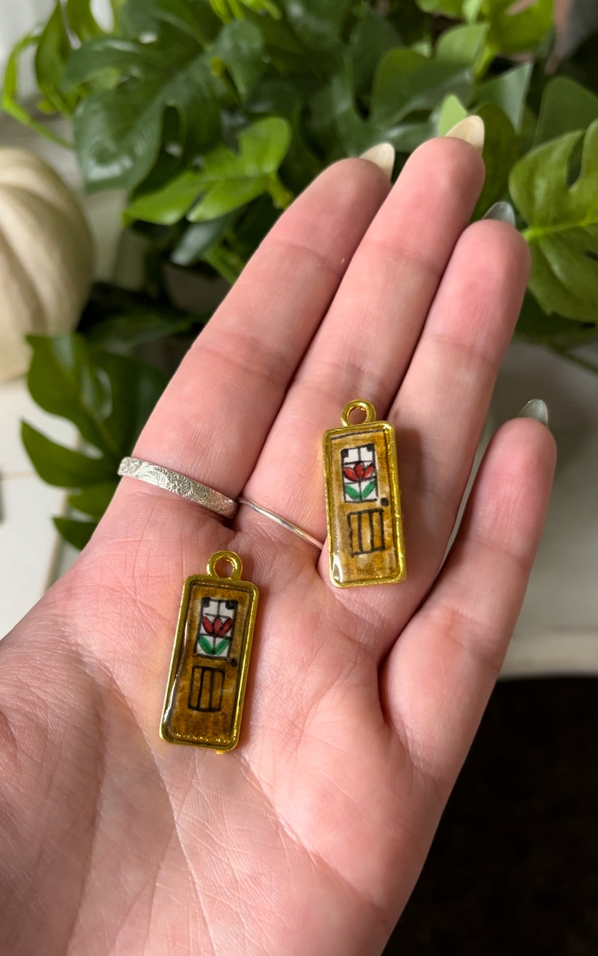 Stained glass door | Earring charms