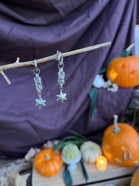 Chain Maille | Flower Earring charms