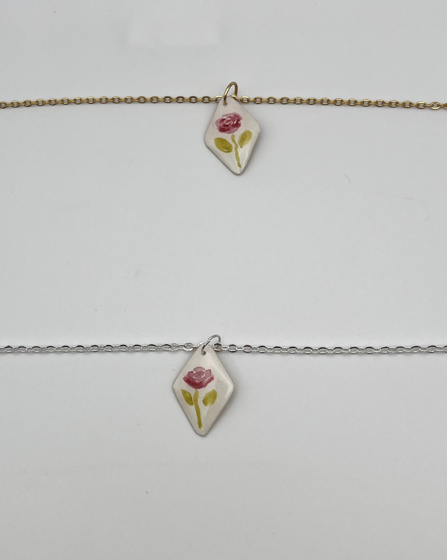 Red Rose (June) | Necklace Charm