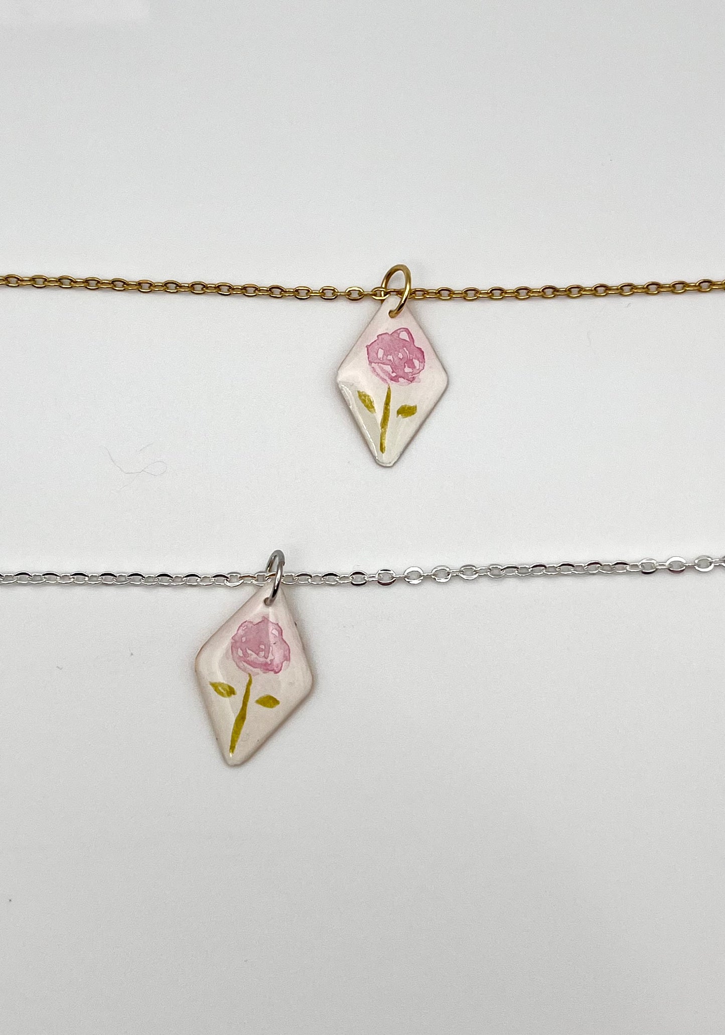 Pink Peony (November) | Necklace Charm